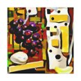 thumbnail image 1 of Cheese and Grapes Collage - Canvas, 1 of 10