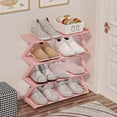 thumbnail image 3 of 4 Tier Stainless Steel Shoe Rack Organizer, Independent Shoe Cabinet With Steel Pipe Multi-Functional Entrance Shoe Cabinet Corridor Shoe Cabinet, 3 of 3