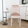 thumbnail image 4 of Skksst Spandex Velvet Dining Chair Slipcover Home Banquet Party Waterproof Seat Protector Cover, Set of 4, 4 of 6