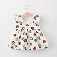 thumbnail image 5 of LYMAYTER Newborn Infant Baby Girls Summer Dresses Toddler Flower Print Ruffles A-Line Dresses Backless Sleeveless Halter Dress, 5 of 11