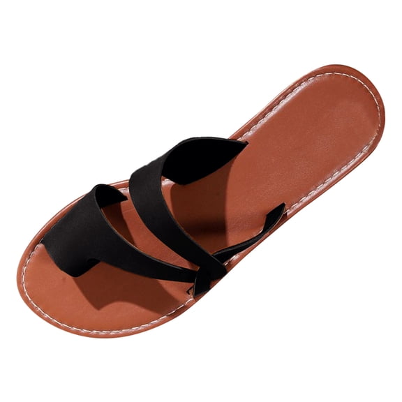 Ketyyh-chn99 Dress Sandals for Women Shoes Ladies Slippers Dressy Wedge Sandals for Women Casual Summer Comfort Platform Slides Sandals Black,8