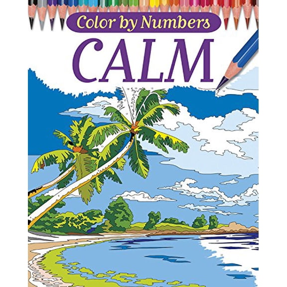 Color By Numbers - Calm (26) (Chartwell Coloring Books) Paperback