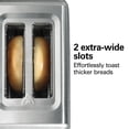 thumbnail image 3 of Hamilton Beach 2-Slice Toaster with Extra-Wide Slots, Toast Boost, Removable Crumb Tray, Stainless Steel, 3 of 9