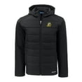 thumbnail image 2 of Men's Cutter & Buck  Black Oregon Ducks Evoke Hybrid Eco Softshell Recycled Full-Zip Hoodie Jacket, 2 of 3