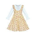 thumbnail image 1 of Girls Dress Yellow Floral Long Sleeve Cotton Casual Dress 5 Years, 1 of 6