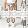 thumbnail image 3 of Xyant Toddler Girl Boy Cotton Linen Pants Striped Wide Leg Casual Pant Elastic Waist Summer Fall Trousers Kids Loose Long Pants (Khaki,3-4 Years), 3 of 7