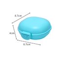 thumbnail image 4 of Caja de jabón de viaje, jabonera de plástico de 4 piezas con tapa, caja de jabón portátil, jaboneras impermeables, para baño, viajes, senderismo, camping (verde, azul, morado, Rojo Verde Cocina, Decoración y Otros, 4 of 5