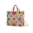 thumbnail image 7 of FORMRS Womens Corduroy Tote Bag Crossbody Shoulder Handbag with Pocket, Colorful Flowers, 7 of 7