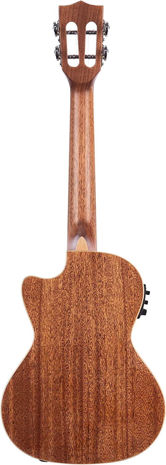 Kala Gloss Solid Mahogany Tenor Ukulele Cutaway Acoustic Electric Ukulele Natural