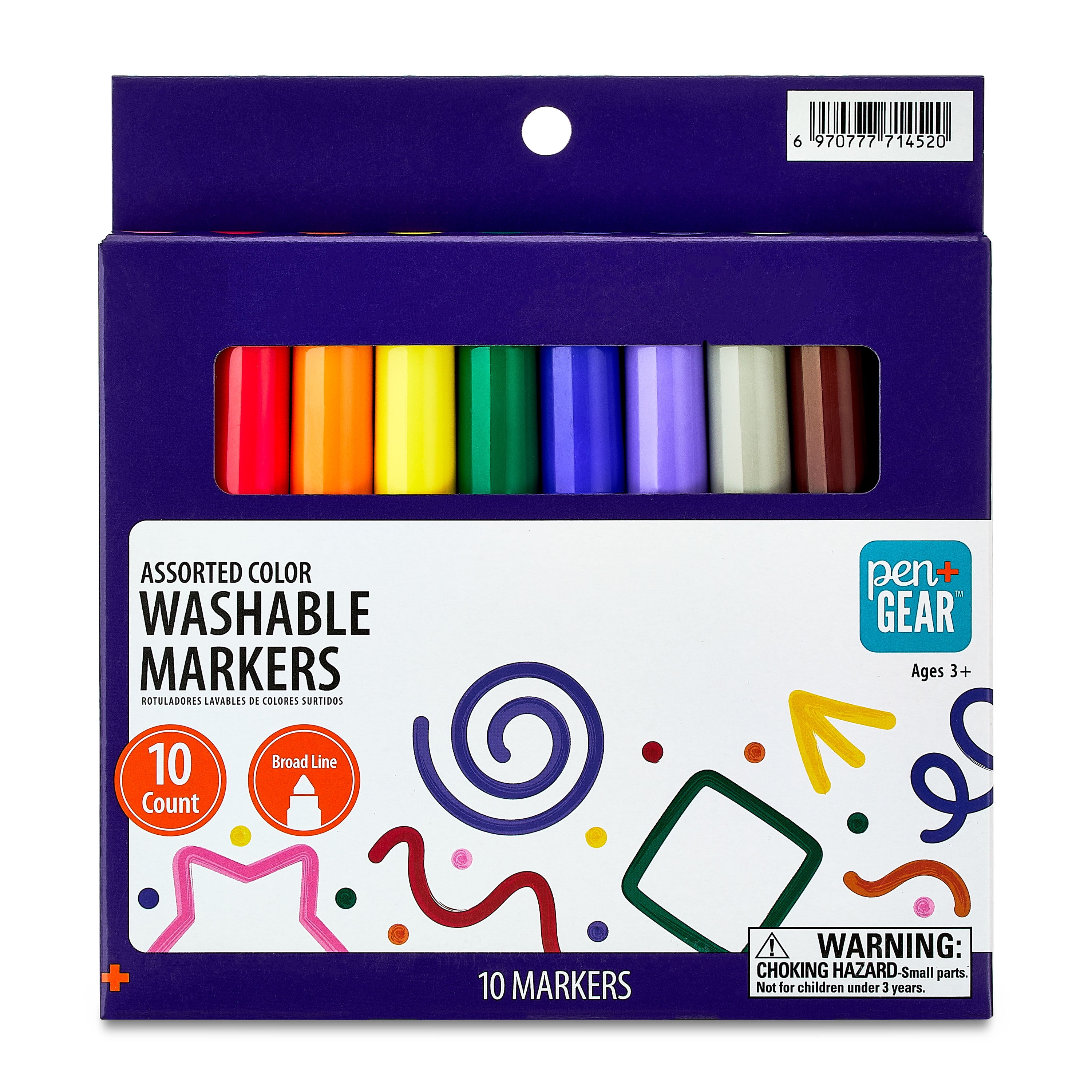 Pen Gear Washable Markers Scribbler Acrylic Washable Markers 24 Colors