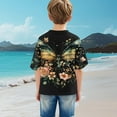 thumbnail image 6 of Virmaxy (3-14Years) Boys Girls Fashion Cute Printed Shirt Kids Baby Casual Short Sleeve Cotton Tops Summer Loose Casual Trendy Pullover Shirt Multicolor-6 9 Years, 6 of 9