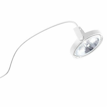 ALCR153-WHWH-Jesco Lighting-Fred - One Light Low Voltage Clamp Arclight with Arm-White/White Finish