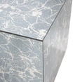 thumbnail image 6 of Tyler Dillion Square Mirrored Glass Side Table with Blue/Gray Antique Finish 17"H x 16"D x 16"W, 6 of 6