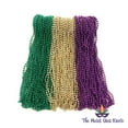 thumbnail image 4 of Mardi Gras Krewe Purple, Green and Gold Mardi Gras Beads Necklaces - 33 Inch, 72 Count 6 Dozen, 4 of 6