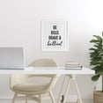 thumbnail image 2 of Bold Brave & Brilliant White Framed Print Under Glass, design by Lettered and Lined, 2 of 10