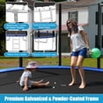 thumbnail image 4 of Canddidliike 8/10/12/14/15/16 Feet Outdoor Trampoline Bounce Combo with Safety Closure Net Ladder-14 ft, Trampoline Outdoor for Kids/Adults,Clearance Trampolines for Indoor/Garden Workout, 4 of 10