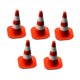 thumbnail image 2 of 5 piezas 1/64 modelo de cono de tráfico micro estacionamiento escena decoración resina foto accesorios rojo, 2 of 9