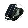 thumbnail image 3 of PALIFEUR Solar Fan, Built in Mini Fan Suitable for Most Hats, Mini Solar Powered & USB Fan, Portable Clip Fan for Outdoor Fishing Hunting Camping Hiking Travel, Black, 3 of 4