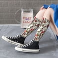 thumbnail image 5 of Rateoe Dark Enchanted Flowers And Birds Pattern Women’s Knee High Crew Socks,Trouser Socks Comfortable, Breathable, Moisture-Wicking and Soft, 5 of 6