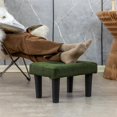 thumbnail image 4 of Ottoman Foot Rest, PVC Small Ottoman Foot Stool with Legs Modern Footstool Ottomans for Living Room Entryway Office, Black, 4 of 8
