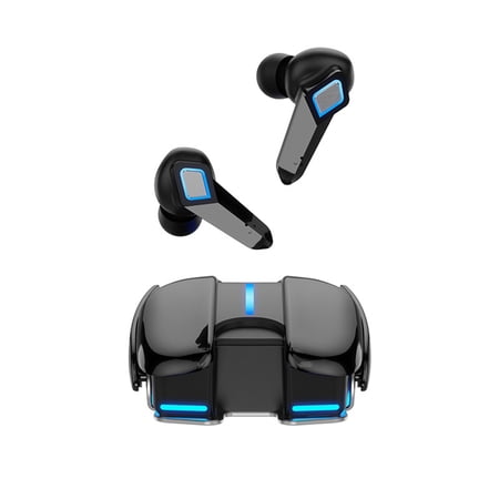 meijuhuga K68 Bluetooth-compatible Earphones Touch Control Low Latency LED Breathing Light Wireless E-sports Gaming Headsets for Running