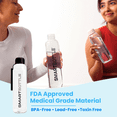 thumbnail image 4 of Smartbottle Tall Reusable Water Bottle, Grey, 750ml / 25oz, 3-Pack, 4 of 9