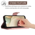 thumbnail image 5 of Elegant Case for Samsung A12 4G Wallet Case RFID Blocking Card Slots Holder with Shoulder&Crossbody Strap, Magnetic Folio Kickstand Handbag Flip Phone Cover for Samsung Galaxy A12 4G, Coralpink, 5 of 8