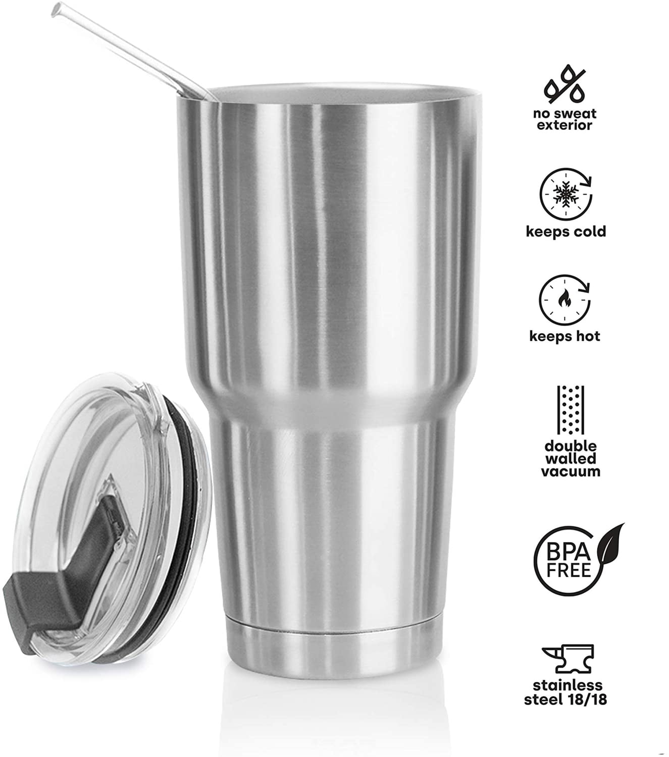 Travel Tumblers Stainless Steel Coffee Mug 30 oz for Hot or Cold Beverages 