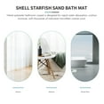 thumbnail image 4 of Beach Seashells Sand Bath Mat Holidays Summer Bathroom Carpet Rug Non- 3 Piece Toilet Mat Set Floor, 4 of 8
