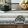 thumbnail image 3 of HOMERRY Braided Area Rug 2x3 Modern Bordered Rug Gray Washable Area Rug Boho Farmhouse Doormat, 3 of 7