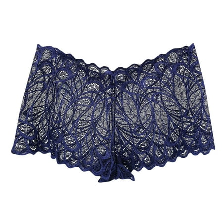 Bigersell Women s Underwear Clearance Cotton Underwear Women Boy Shorts Panty Style P-660 Cotton Boyshort Panties Thong Bikini Sets Ladies Briefs Mid Waist Women s Bikini Panties Dark Blue L