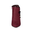 thumbnail image 2 of BLISSFUL STEP Women Bow Pointed Toe Stiletto Heel Ankle Boots Burgundy 5.5, 2 of 8