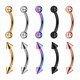 thumbnail image 3 of 10 Piezas 16G 316L de Acero Inoxidable Nariz de Septum Herradura Ball Hoop estilo 2 8 mm, 3 of 3