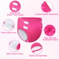 thumbnail image 6 of Littleforbig Soft Silky Underwear Comfortable Washable Reusable Primary Comfort Cloth Adult Training Pants Hot Pink M, 6 of 9