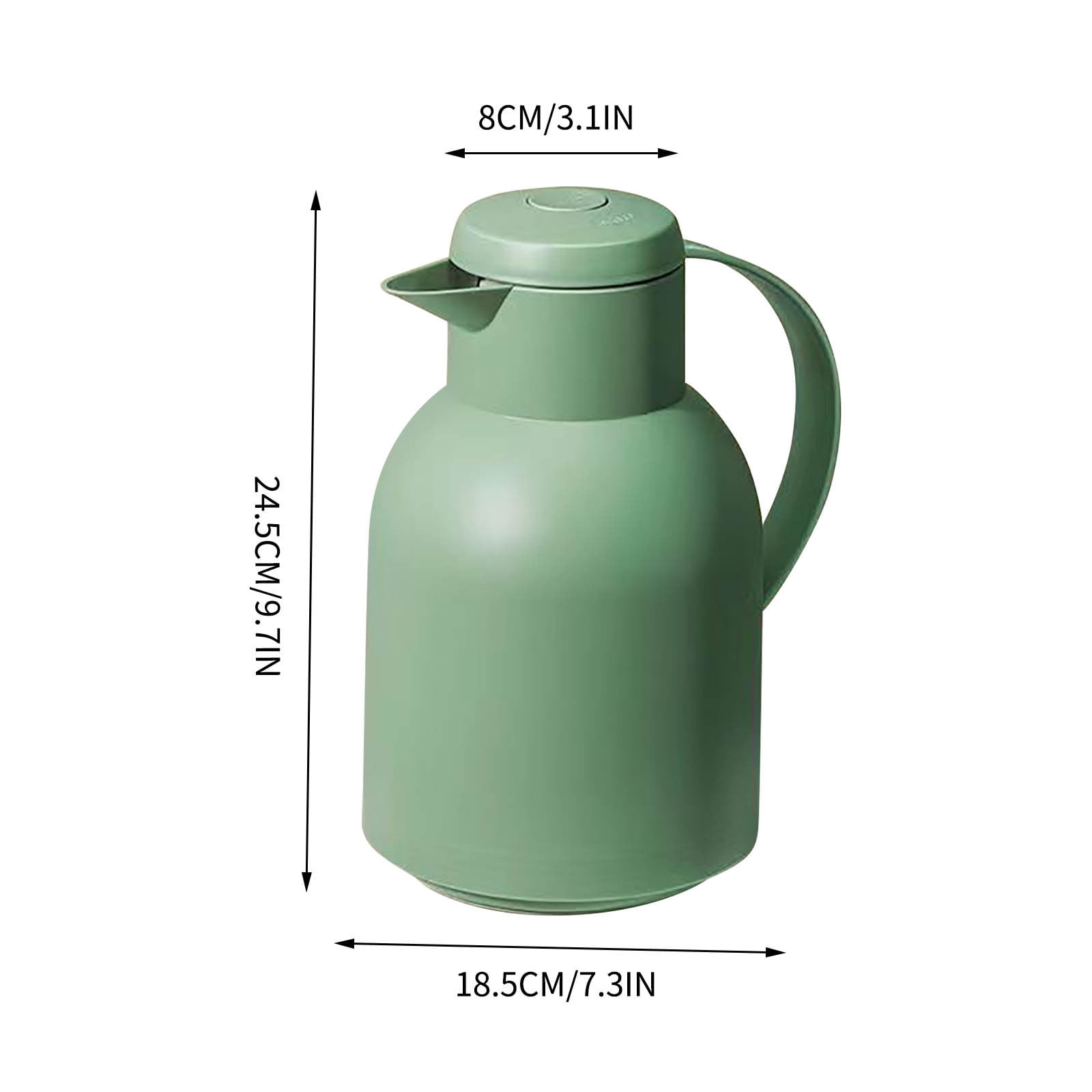 Msgweeeg Electric Water Kettle Water Heater Kettle Home Large Capacity Hot Kettle Office Portable Glass Insulated Pot Teapot Open Water Bottle for Office Desks & Workspaces