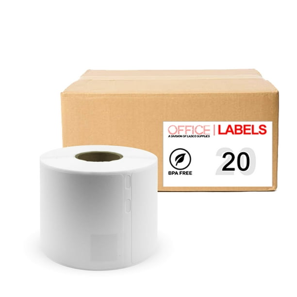 20 Rolls of 30323 Compatible Labels for DYMO 2-1/8" X 4" (54mm x 102mm)