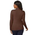 thumbnail image 2 of Jessica London Women's Plus Size Ribbed Cotton Turtleneck Sweater, 2 of 4