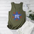 thumbnail image 4 of Camiseta informal sin mangas con estampado de bandera americana para mujer Pompotops lopia993175, 4 of 5
