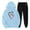 Light Blue, variant on Women Sweatsuits 2pcs Sets Clearance Roomy Oversized 2 Piece Outfits for Women Comfortable Soft Casual Hoodie and Sweatpants Set Clearances