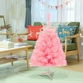 thumbnail image 4 of DAMAI LED Christmas Tree Hinged Spruce Artificial Holiday Christmas Tree, Artificial Xmas Pine Trees with Plastic Stand, Tabletop Xmas Tree, Christmas Table Decorations,Christmas Party Supplies, 4 of 8