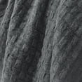 thumbnail image 4 of Exclusivo Mezcla Knitted Throw Blanket with Fringes for Couch, Soft and Warm Textured Throw for All Season, Lightweight Breathable Room Decor, Dark Grey, 50”x60”, 4 of 8