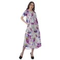 thumbnail image 2 of Moomaya Robes d'Été Imprimées Décontractées pour Femmes, Vêtements de Mariage, 2 of 5