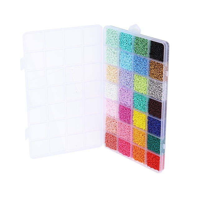 Bracelet Beads, Exquisite Appearance 28 Colors Convenient Glass Beads For All Kinds Of Jewelry Making For Children
