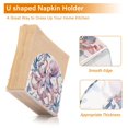 thumbnail image 4 of Pink Coral Octopus Napkin Holder for Table Clear Napkin Stand Paper Holder Acrylic Organizer Dispenser Napkins for Dinner Kitchen Restaurant Room, 4 of 8