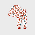 thumbnail image 5 of PatPat Girls Boys Christmas Pajamas Sets Family Matching Cartoon Gingerbread Man Holiday Flame Retardant Pjs with Socks, 2-Piece, Size 6-7 Years, 5 of 13