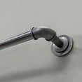 thumbnail image 3 of Better Homes & Gardens 1" Industrial Pipe Single Curtain Rod 42-120" Antique Nickel, 3 of 8