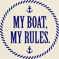 thumbnail image 3 of CafePress - My Boat, My Rules T Shirt - Men's Classic Graphic T-Shirt, 3 of 4