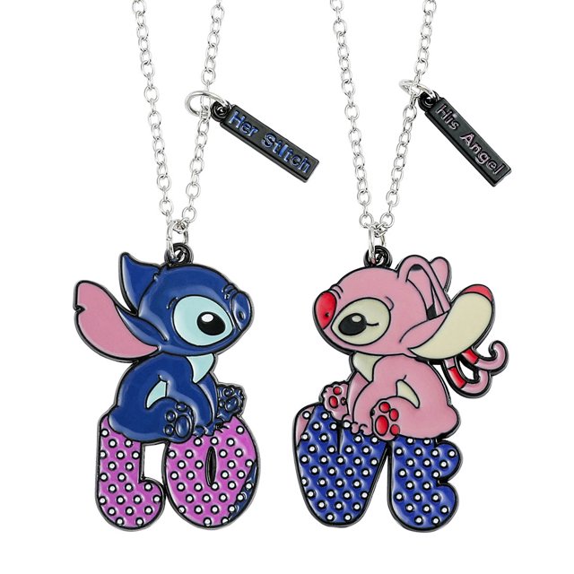 Collar de pareja de Ángel de puntada, cadena de clavícula de moda versátil para mujer, colgante de estilo Hip-Hop para hombre