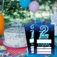 thumbnail image 5 of Blue 2nd Birthday Invitations for Boys, Neon Glow Party Invitations for Girls Kids, 20 Pack Double Sided Invite Cards with Envelopes, 2nd Glow Neon Birthday Party Decorations, 4x6 Inch-C02, 5 of 6