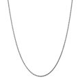 thumbnail image 6 of 14K White Gold 1.8mm Diamond Cut Rope Chain 24 IN, 6 of 6